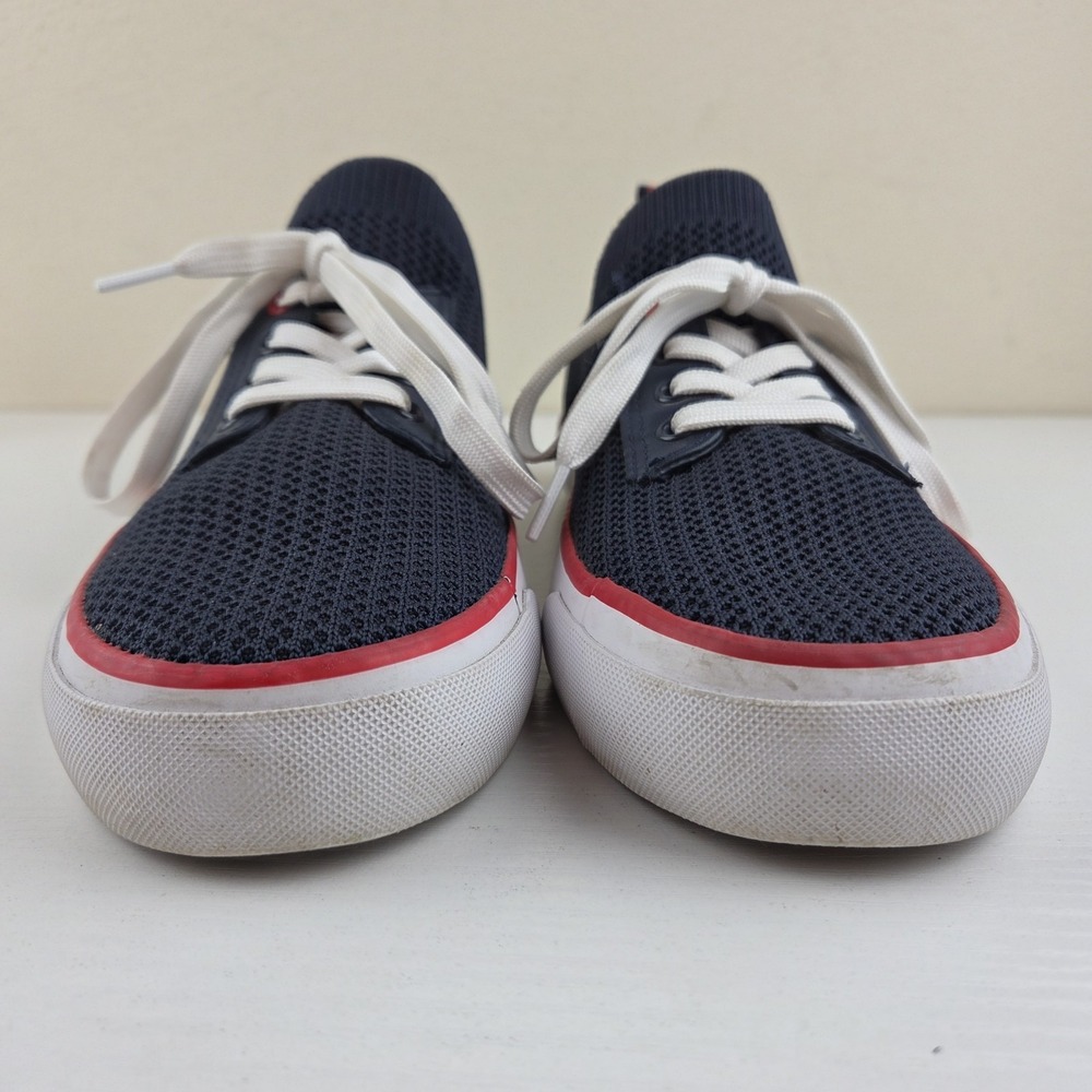 Tommy Hilfiger Gessie Stretch Knit Sneakers Casual Lace Up Navy Blue Womens Sz 7 - Picture 6 of 12
